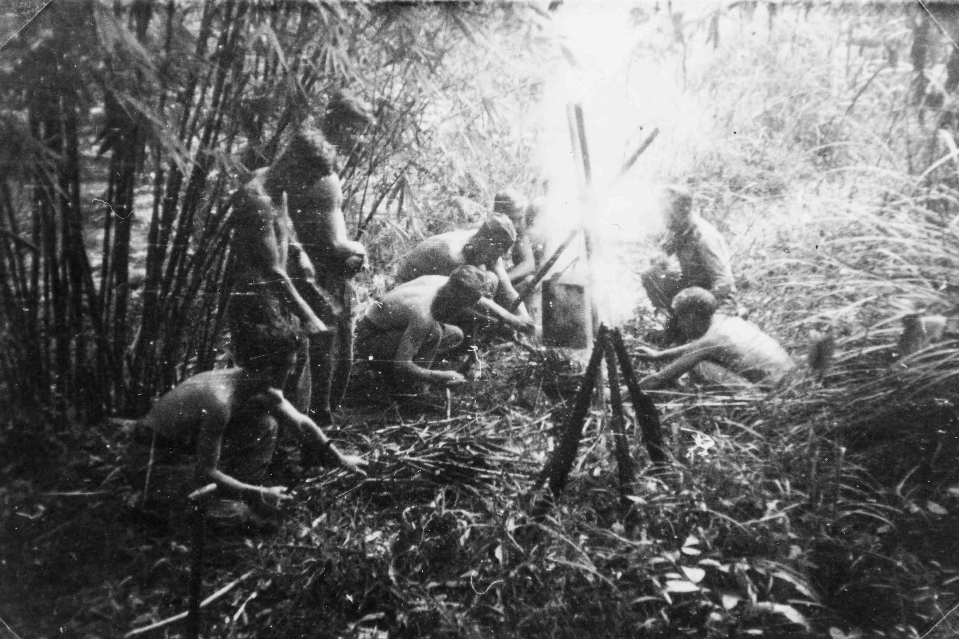 KNIL militairen, Malakka, rond 1946